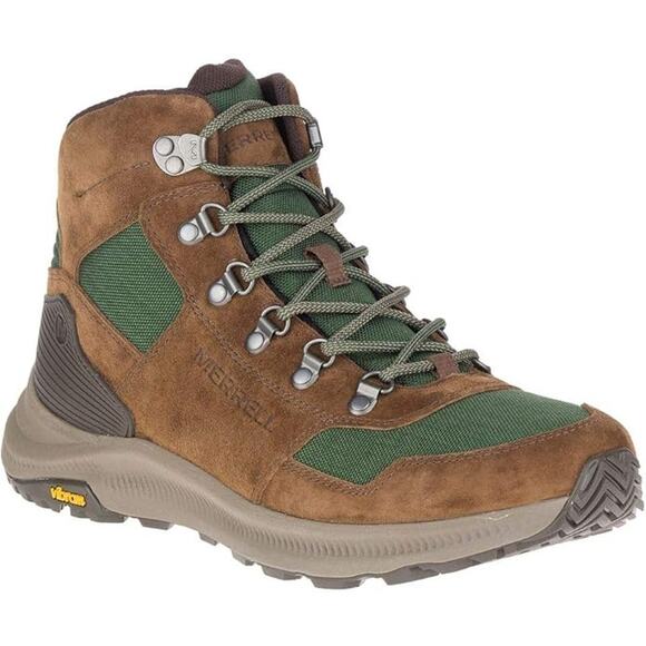 Merrell Mens 10 Forest Ontario 85 Suede Wool Mid Waterproof Hiking Shoes LH2-37 - Picture 1 of 7
